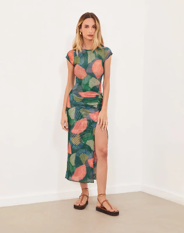 Suzi Midi Dress - Waterlily