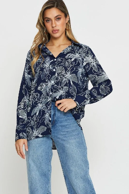 Print Long Sleeve Shirt