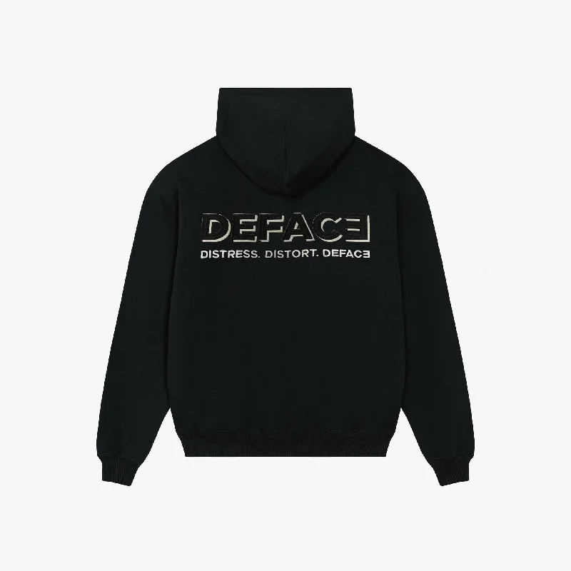 Deface - Felt Drip - Hoodie - Black