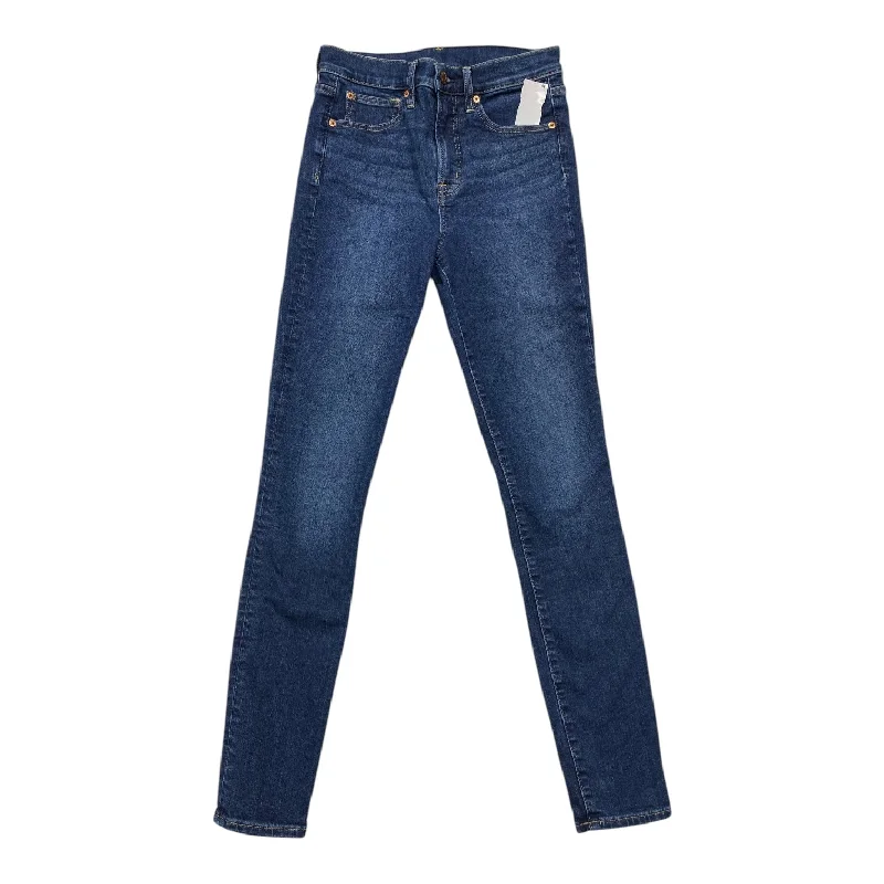 Jeans Skinny By Gap In Blue Denim, Size: 6l