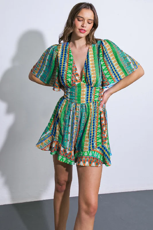 REFRESHING BEAUTY WOVEN ROMPER