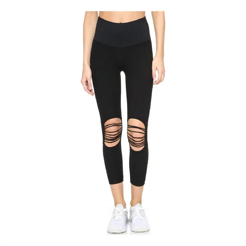 Women St Nicholas Ave Cut Out Leggings In Caviar