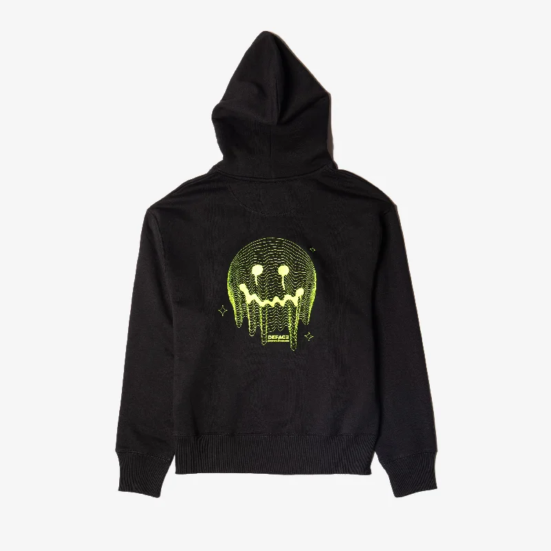 Deface TOPO Hoodie (Black/Fluorescent)