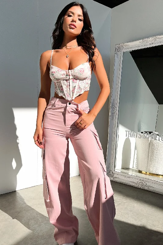 Venus Cargo Pants - Pink