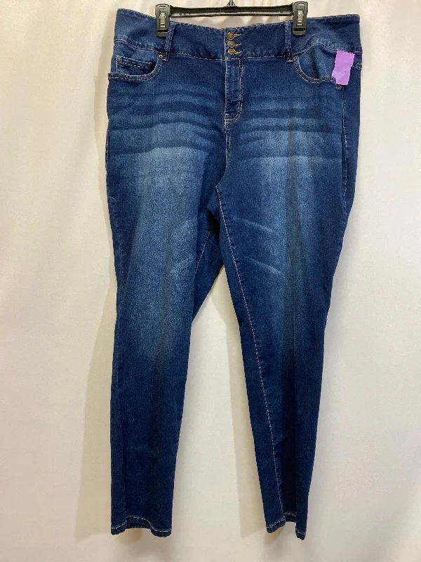 Blue Denim Jeans Skinny Royalty, Size 18w