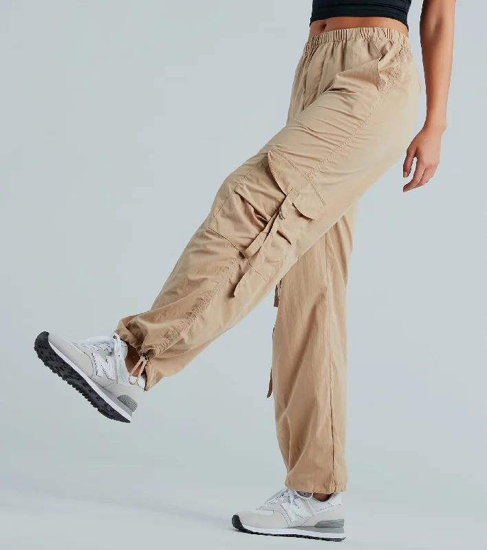 Effortless Edge Wide-Leg Cargo Pants