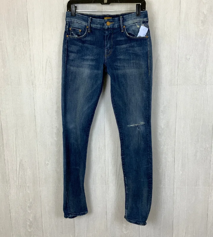 Jeans Skinny By Mother Jeans In Blue Denim, Size: 6