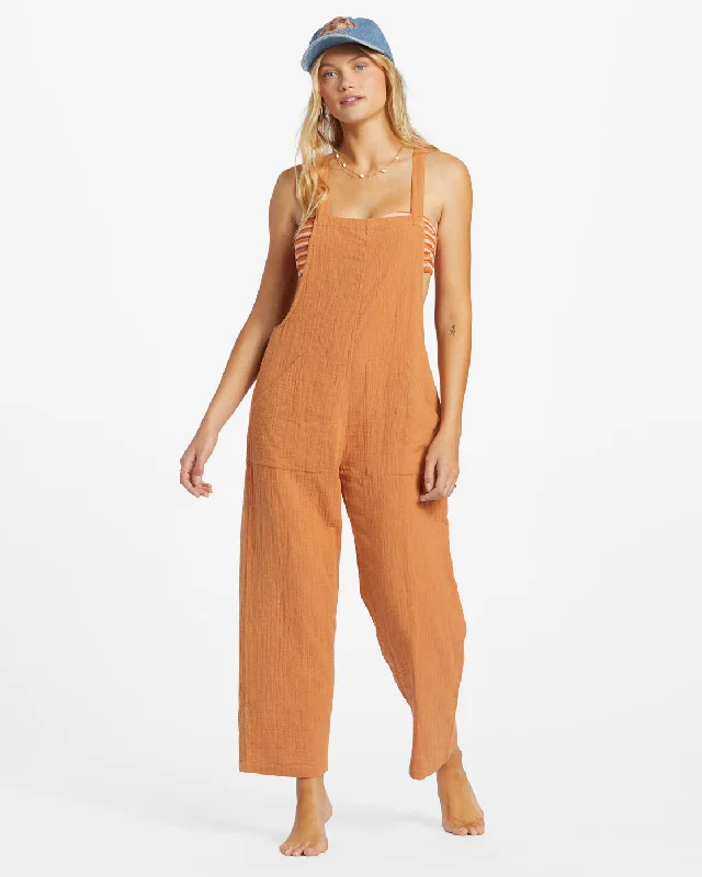 Pacific Time Jumpsuit - Toffee