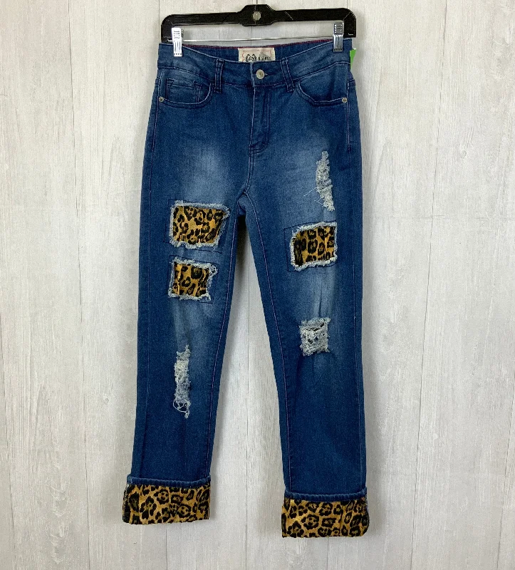 Jeans Cropped By Clothes Mentor In Blue Denim, Size: 6