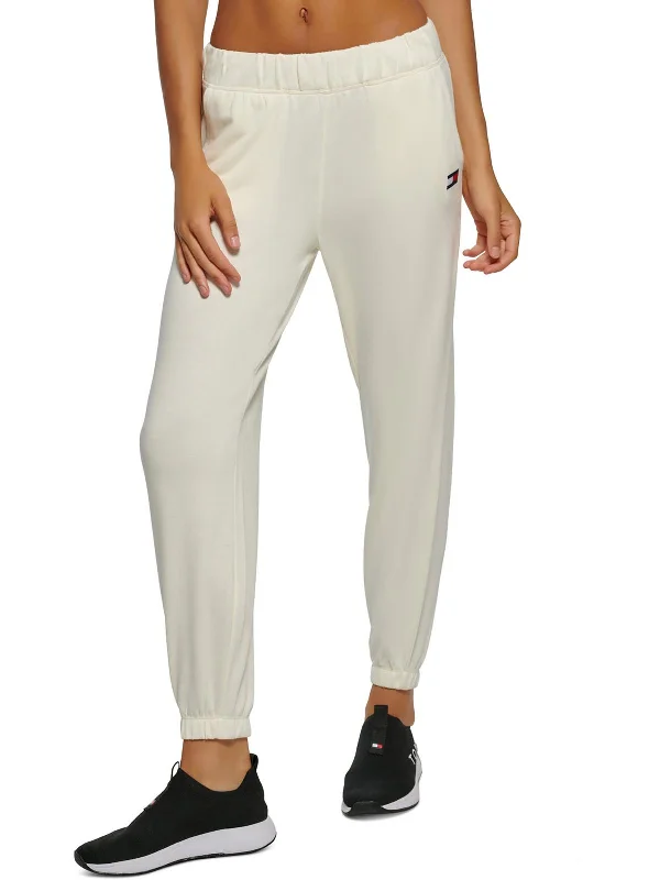 Womens French Terry High Rise Jogger Pants