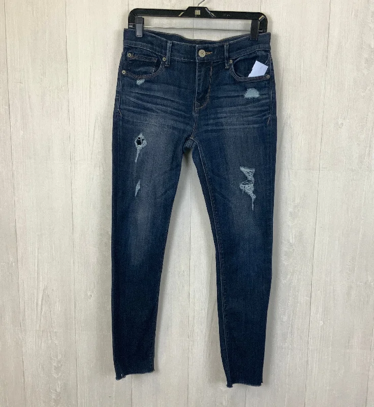 Jeans Skinny By Express In Blue Denim, Size: 6